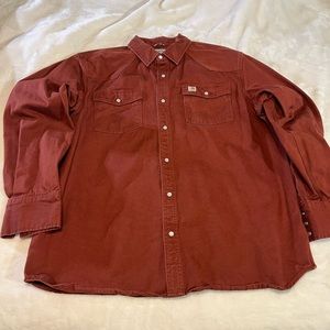 Carhartt Western Snap Front Welder Shirt XL Reg